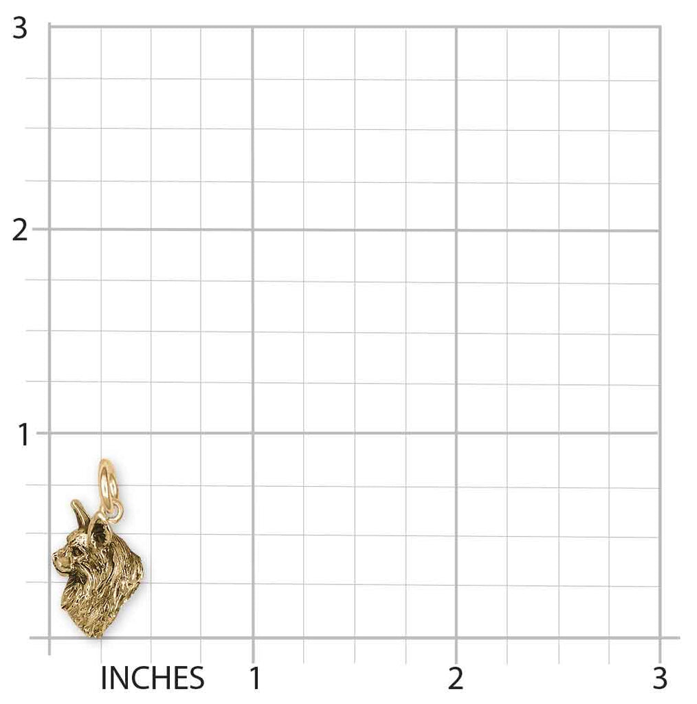 Maine Coon Charm 14k Yellow Gold Handmade Maine Coon Cat Jewelry  MN14H-CG