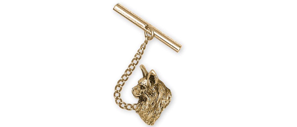 Maine Coon Charms Maine Coon Tie Tack 14k Gold Vermeil Maine Coon Cat Jewelry Maine Coon jewelry