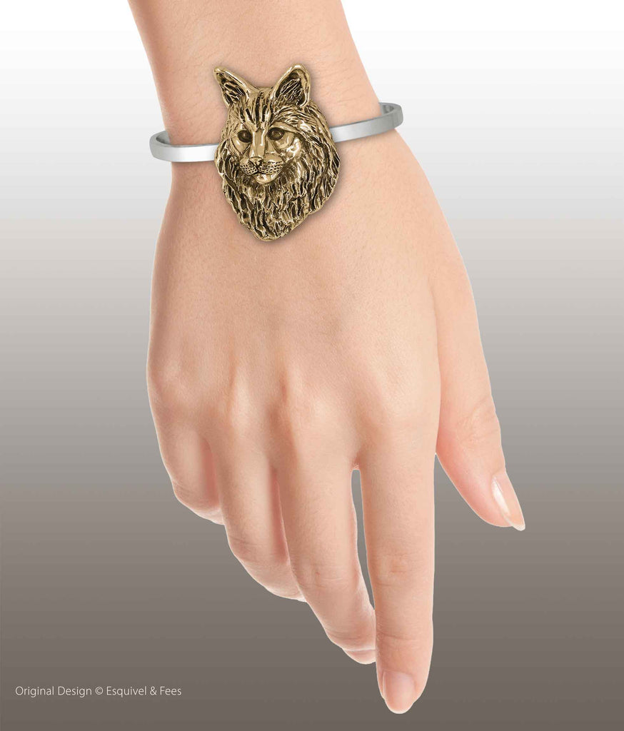 Maine Coon  14k Gold Vermeil Handmade Maine Coon Jewelry  MN17-CBVM
