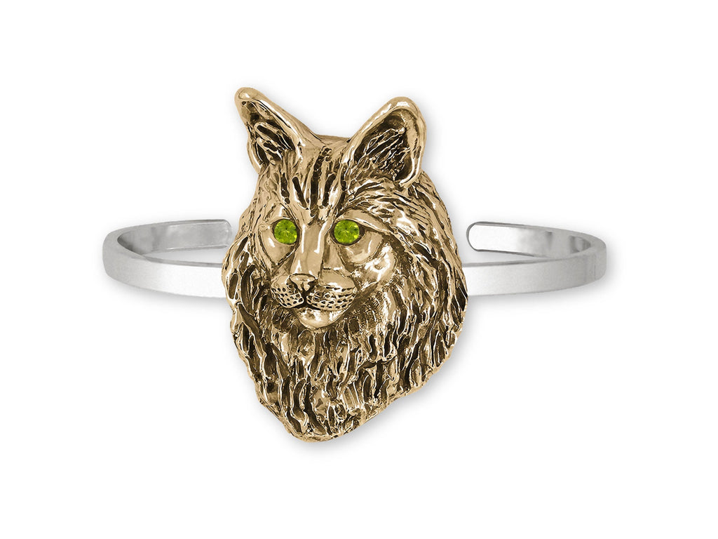 Maine Coon Charms Maine Coon Bracelet 14k Gold Vermeil Maine Coon Jewelry Maine Coon jewelry