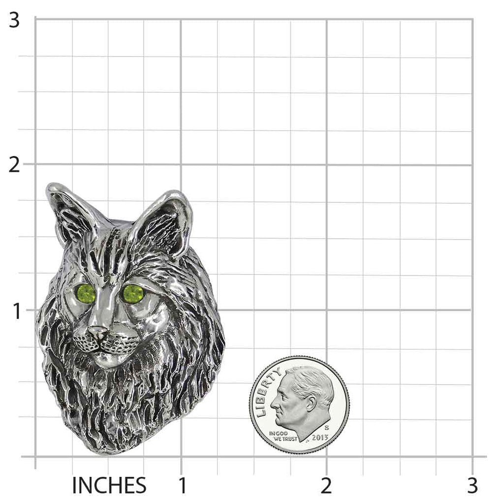 Maine Coon Pendant Sterling Silver Handmade Maine Coon Jewelry  MN17-SP