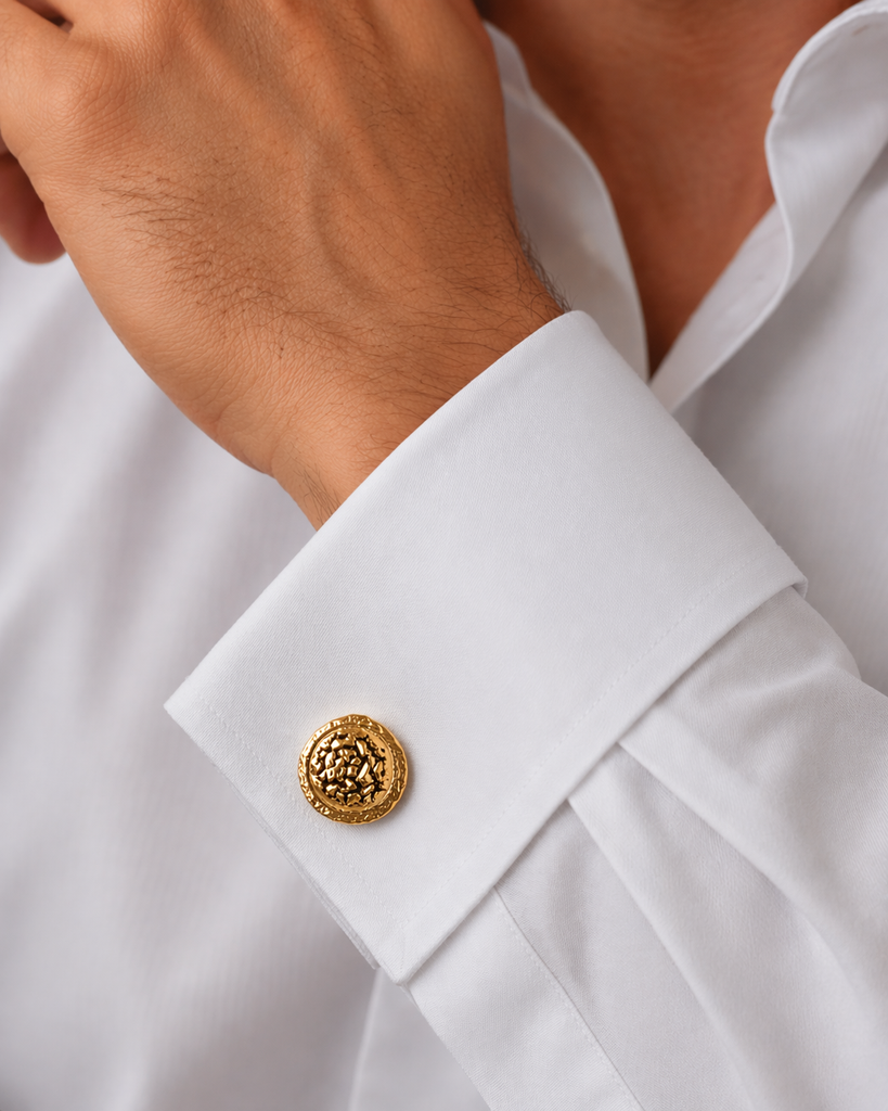 Taco Cufflinks Gold Vermeil Food Cufflinks Novelty Gift MX1-CLVM