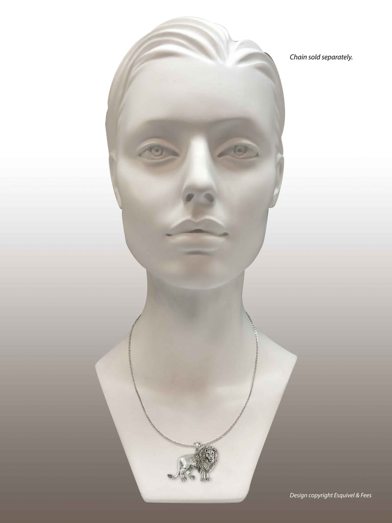 Lion Pendant Jewelry Sterling Silver Handmade Lion Pendant LION4-P
