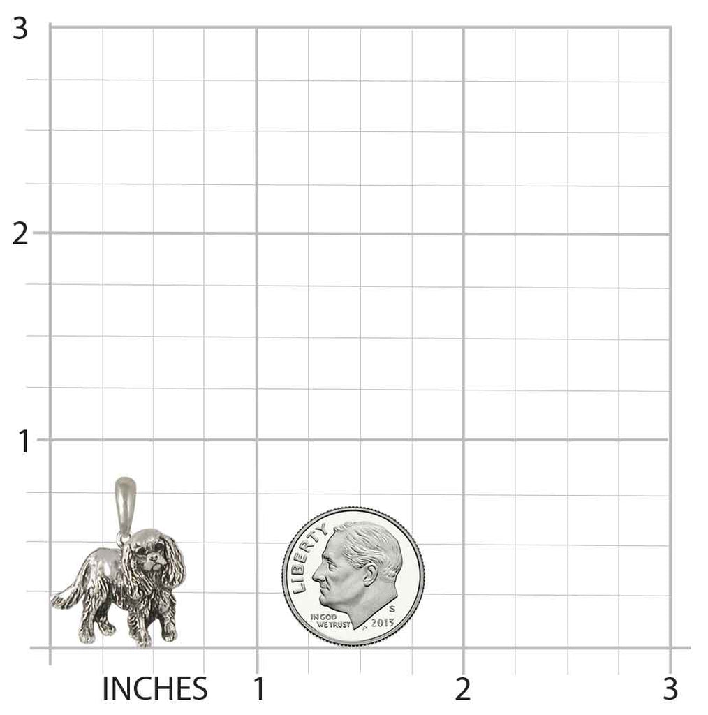 Cavalier King Charles Spaniel Pendant Jewelry Sterling Silver Handmade Dog Pendant CV29-P