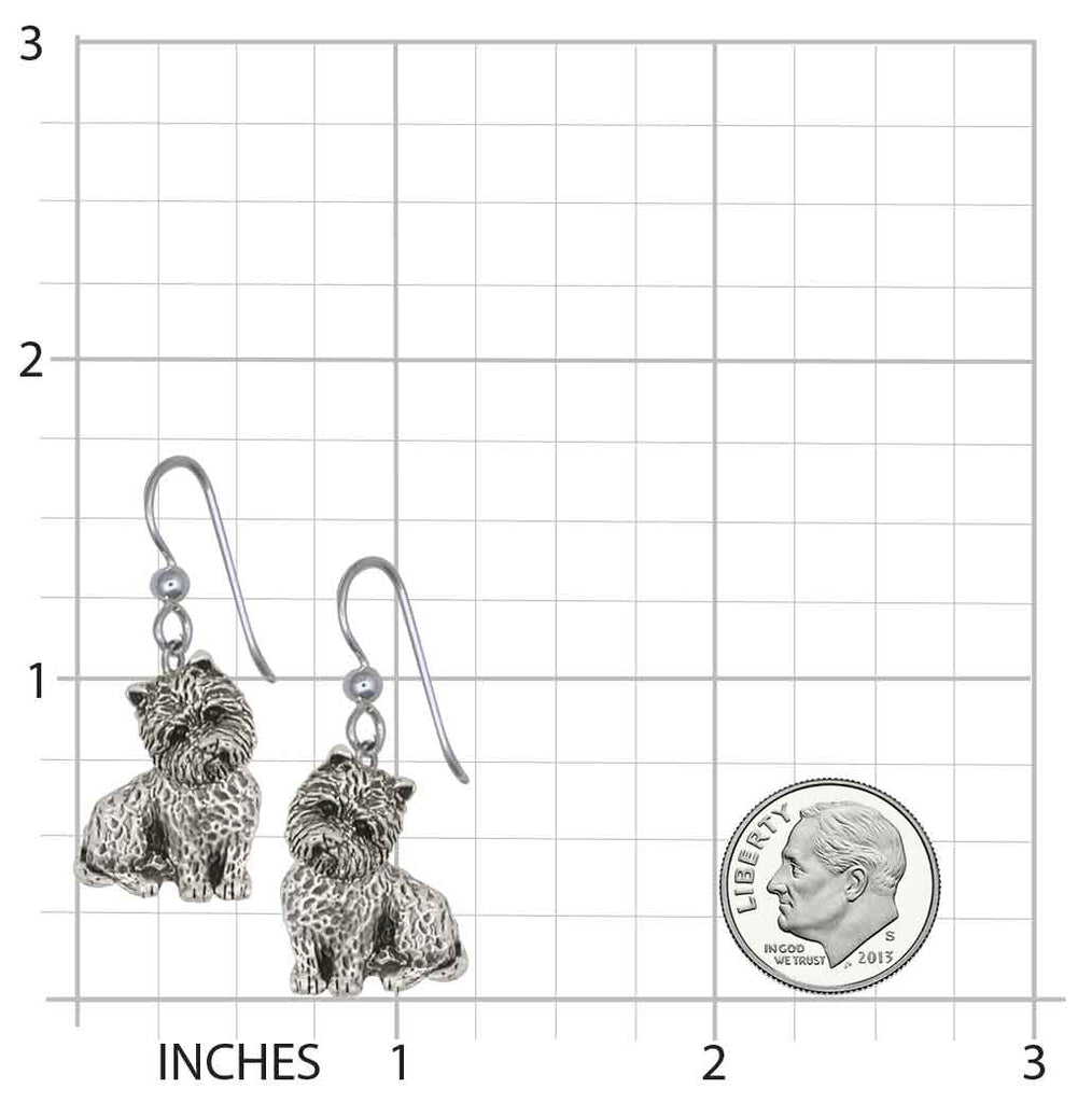 Westie Earrings Jewelry Sterling Silver Handmade West Highland White Terrier Earrings WT7-E