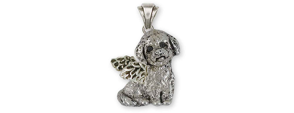 Poochon Charms Poochon Pendant Sterling Silver Bichapoo Jewelry Poochon jewelry