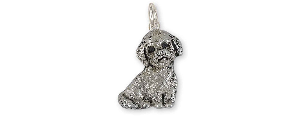 Poochon Charms Poochon Charm Sterling Silver Bichapoo Jewelry Poochon jewelry