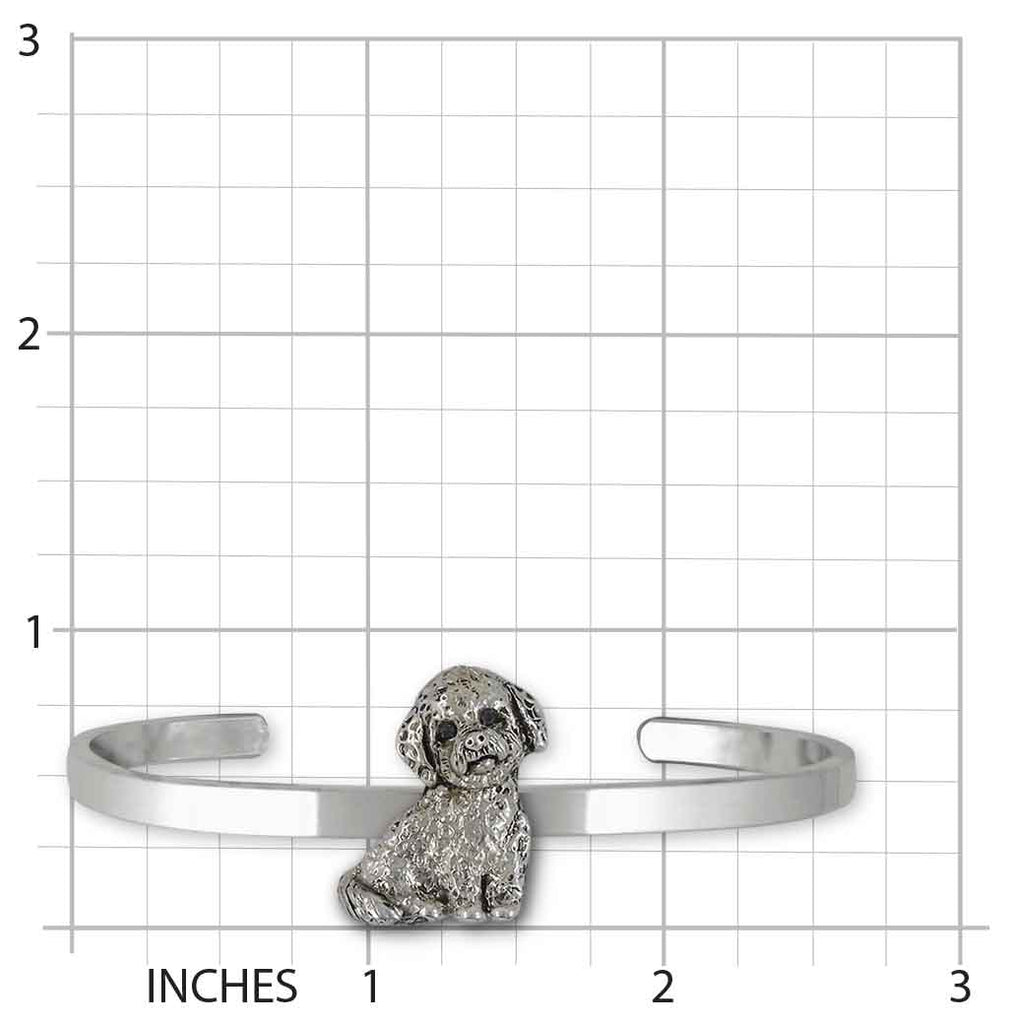 Poochon Bracelet Sterling Silver Handmade Bichapoo Jewelry  PC1-CB