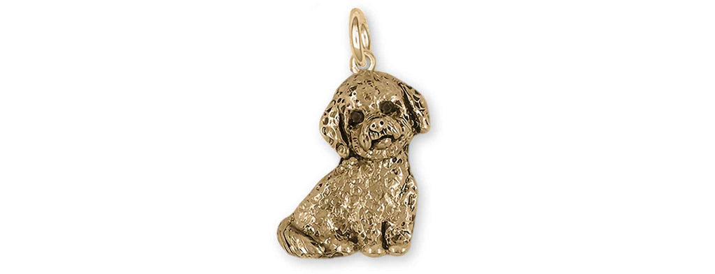 Poochon Charms Poochon Charm 14k Yellow Gold Bichapoo Jewelry Poochon jewelry