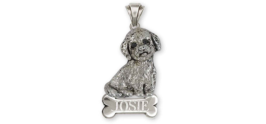 Poochon Charms Poochon Pendant Sterling Silver Bichapoo Jewelry Poochon jewelry