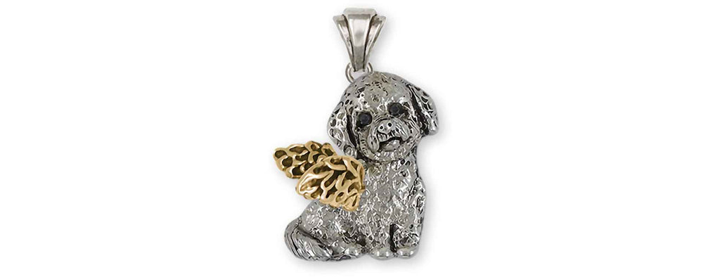 Poochon Charms Poochon Pendant 14k Gold Vermeil Bichapoo Jewelry Poochon jewelry