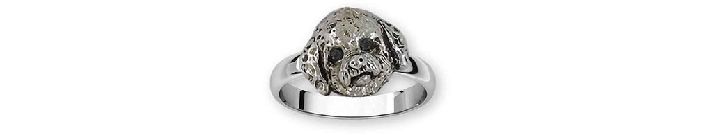 Poochon Charms Poochon Ring Sterling Silver Bichapoo Jewelry Poochon jewelry
