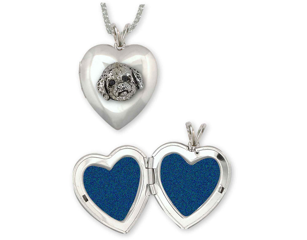 Poochon Charms Poochon Photo Locket Sterling Silver Bichapoo Jewelry Poochon jewelry