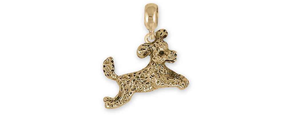 Poodle Pandora Charms Poodle Pandora Charm Slide 14k Gold Vermeil Poodle Jewelry Poodle Pandora jewelry