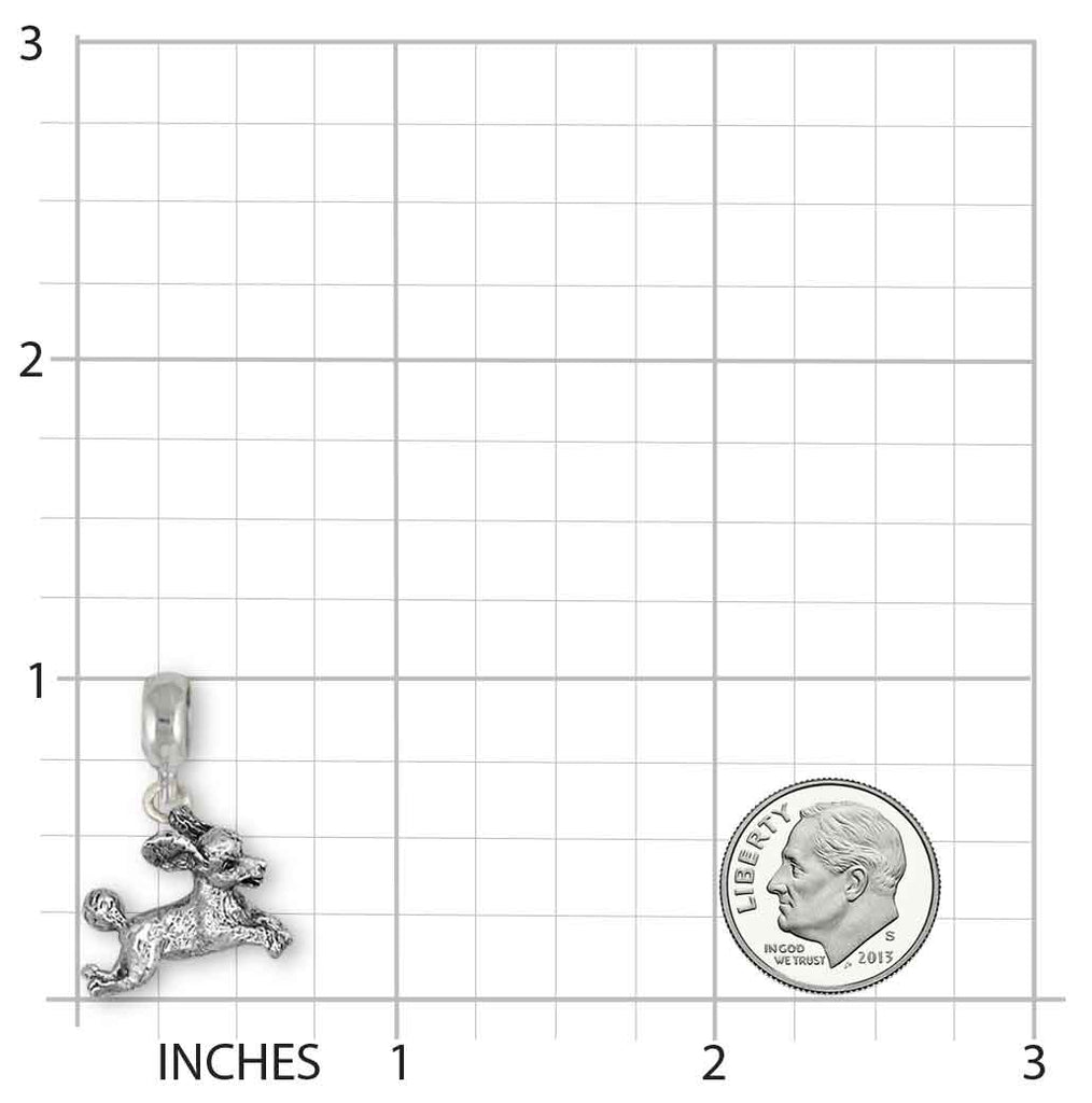 Poodle Jewelry Sterling Silver Handmade Poodle Charm Slide This Charm Will Fit A Pandora® Slide Bracelet PD232X-PNS