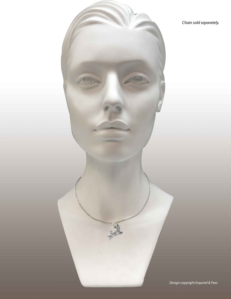 Poodle Angel Charm Handmade Sterling Silver Dog Jewelry PD60A-C