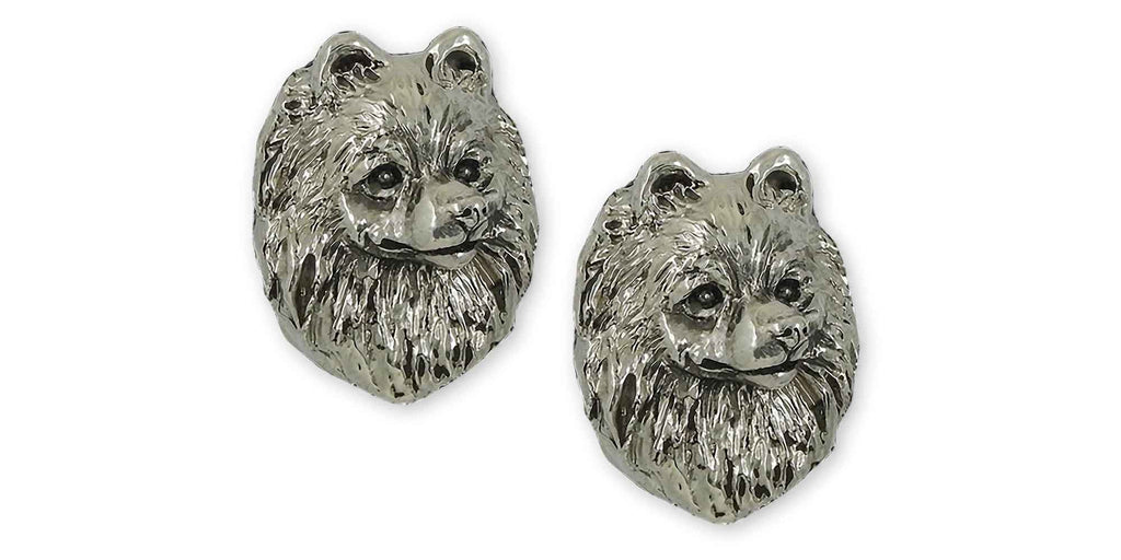 Pomeranian Charms Pomeranian Cufflinks Sterling Silver Pomeranian Jewelry Pomeranian jewelry