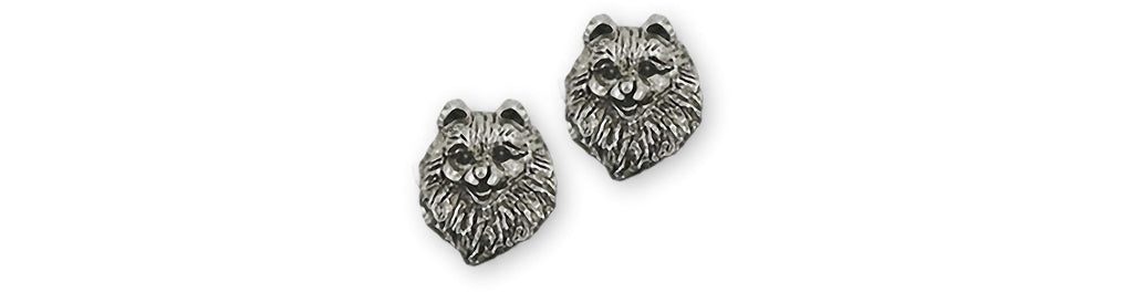Pomeranian Charms Pomeranian Earrings Sterling Silver Pomeranian Jewelry Pomeranian jewelry