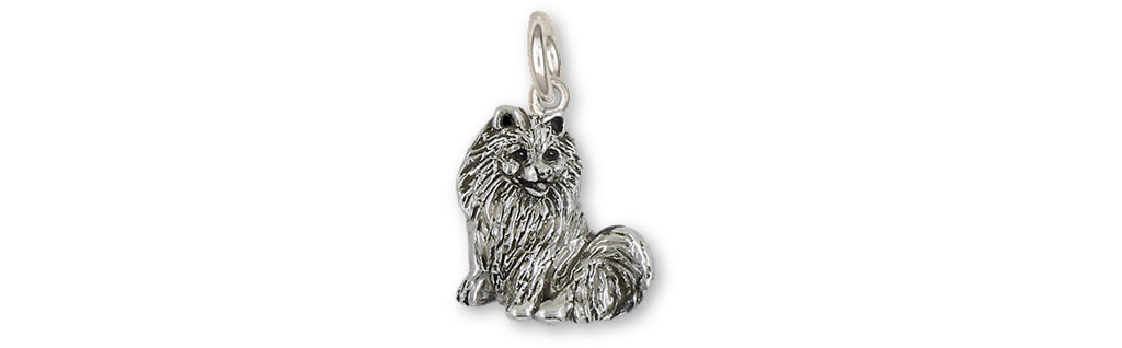 Pomeranian Charms Pomeranian Charm Sterling Silver Pomeranian Jewelry Pomeranian jewelry