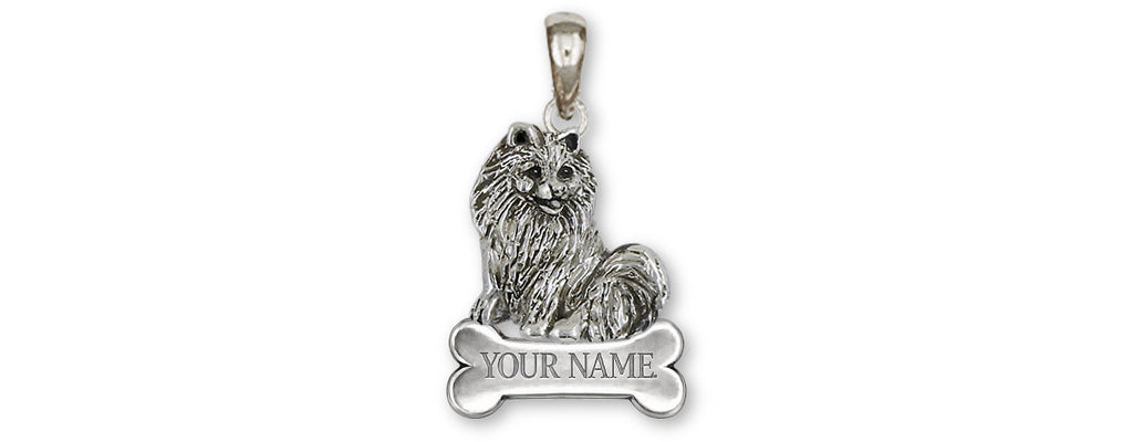 Pomeranian Charms Pomeranian Personalized Pendant Sterling Silver Pomeranian Jewelry Pomeranian jewelry