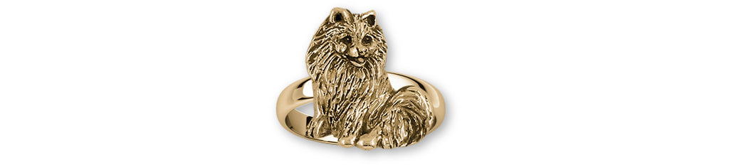 Pomeranian Charms Pomeranian Ring 14k Gold Vermeil Pomeranian Jewelry Pomeranian jewelry
