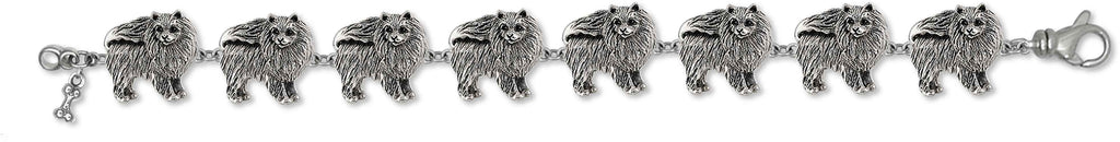 Pomeranian Charms Pomeranian Bracelet Sterling Silver Pomeranian Jewelry Pomeranian jewelry