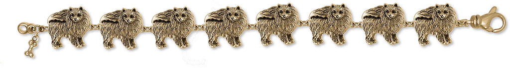 Pomeranian Charms Pomeranian Bracelet 14k Gold Vermeil Pomeranian Jewelry Pomeranian jewelry