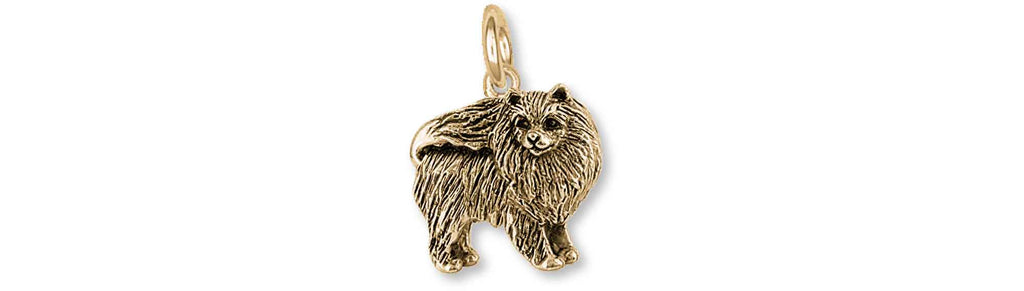 Pomeranian Charms Pomeranian  14k Gold Vermeil Pomeranian Jewelry Pomeranian jewelry