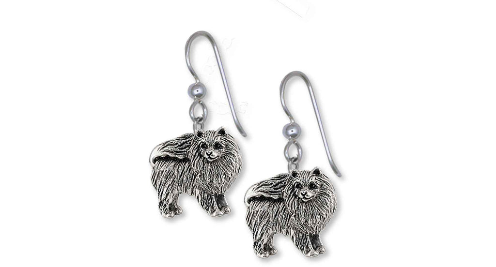 Pomeranian Charms Pomeranian Earrings Sterling Silver Pomeranian Jewelry Pomeranian jewelry