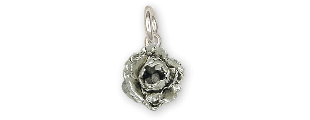 Peony Charms Peony Charm Sterling Silver Peony Flower Jewelry Peony jewelry