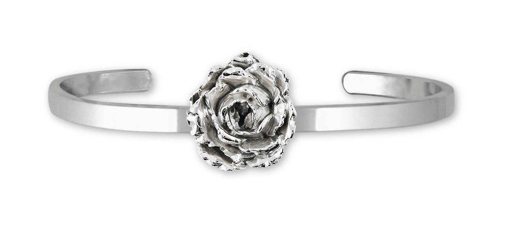Peony Charms Peony Bracelet Sterling Silver Peony Jewelry Peony jewelry