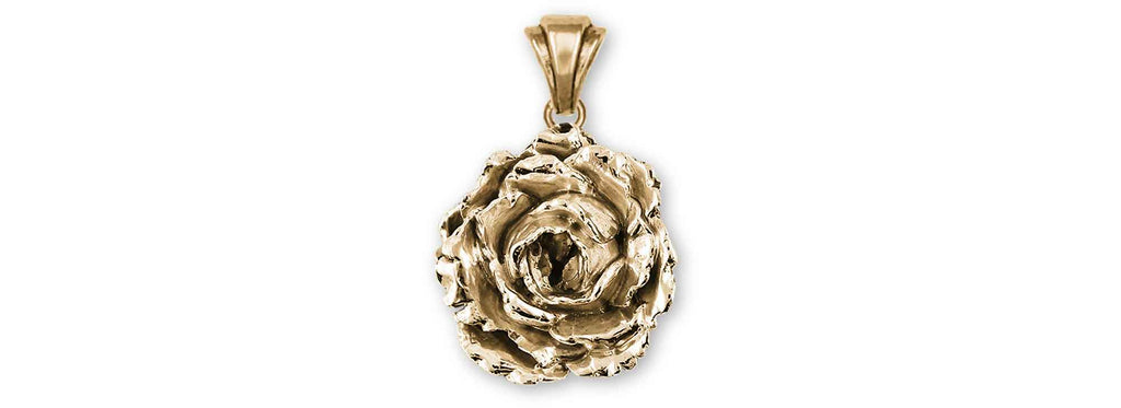 Peony Charms Peony Pendant 14k Gold Vermeil Peony Jewelry Peony jewelry