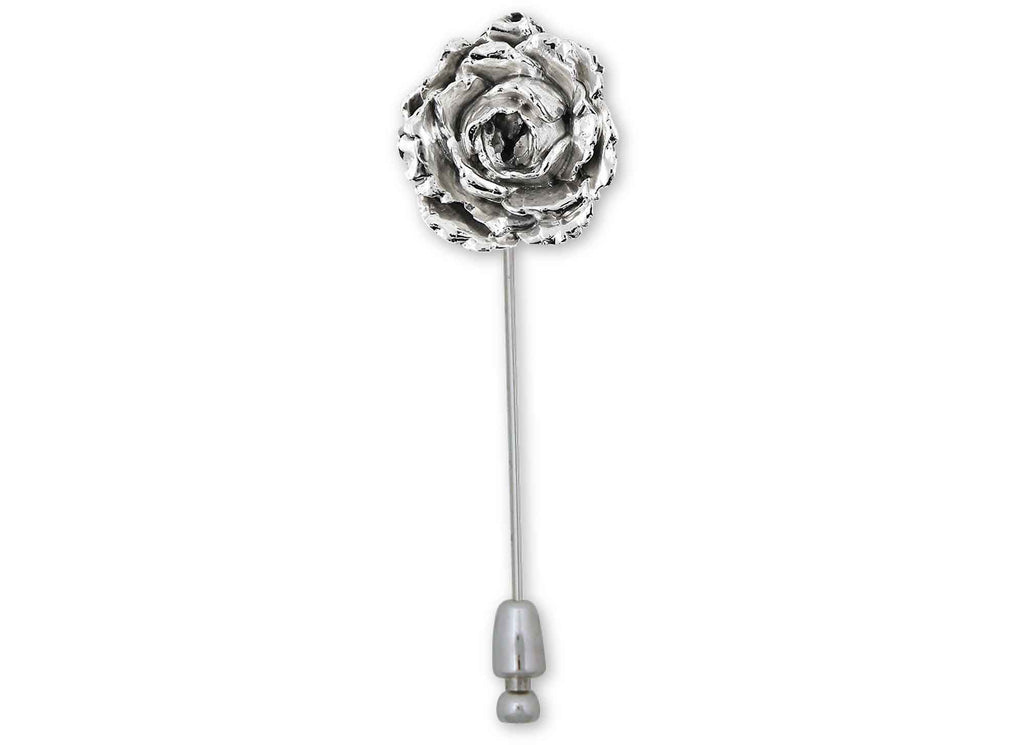 Peony Charms Peony Brooch Pin Sterling Silver Peony Jewelry Peony jewelry