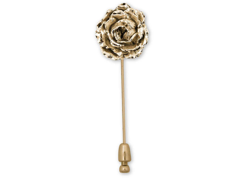 Peony Charms Peony Brooch Pin 14k Gold Vermeil Peony Jewelry Peony jewelry