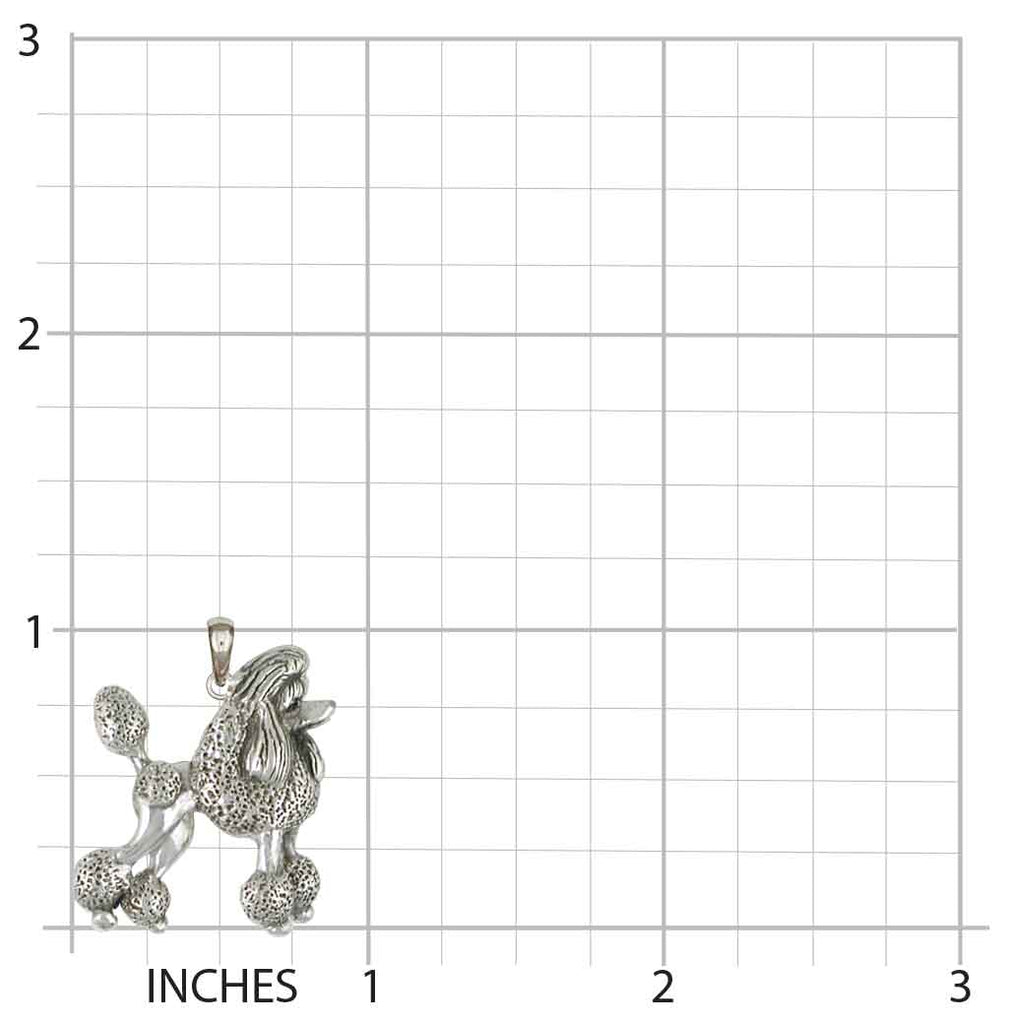 Poodle Pendant Handmade Sterling Silver Dog Jewelry PD59-P