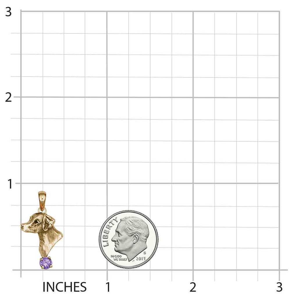 Brittany Dog Pendant 14k Yellow Gold Vermeil Dog Jewelry BS2-SPVM