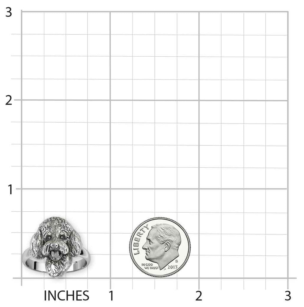 Goldendoodle Jewelry Sterling Silver Handmade Goldendoodle Ring GDL11-R