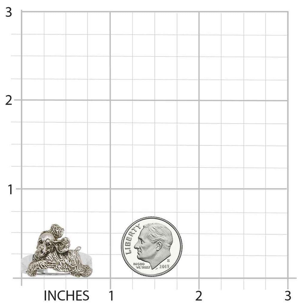 Cocker Spaniel Jewelry Sterling Silver Cocker Spaniel Ring Handmade Dog Jewelry CK192X-R