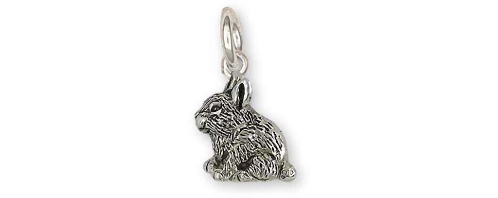 Rabbit Charms Rabbit Charm Sterling Silver Bunny Rabbit Jewelry Rabbit jewelry