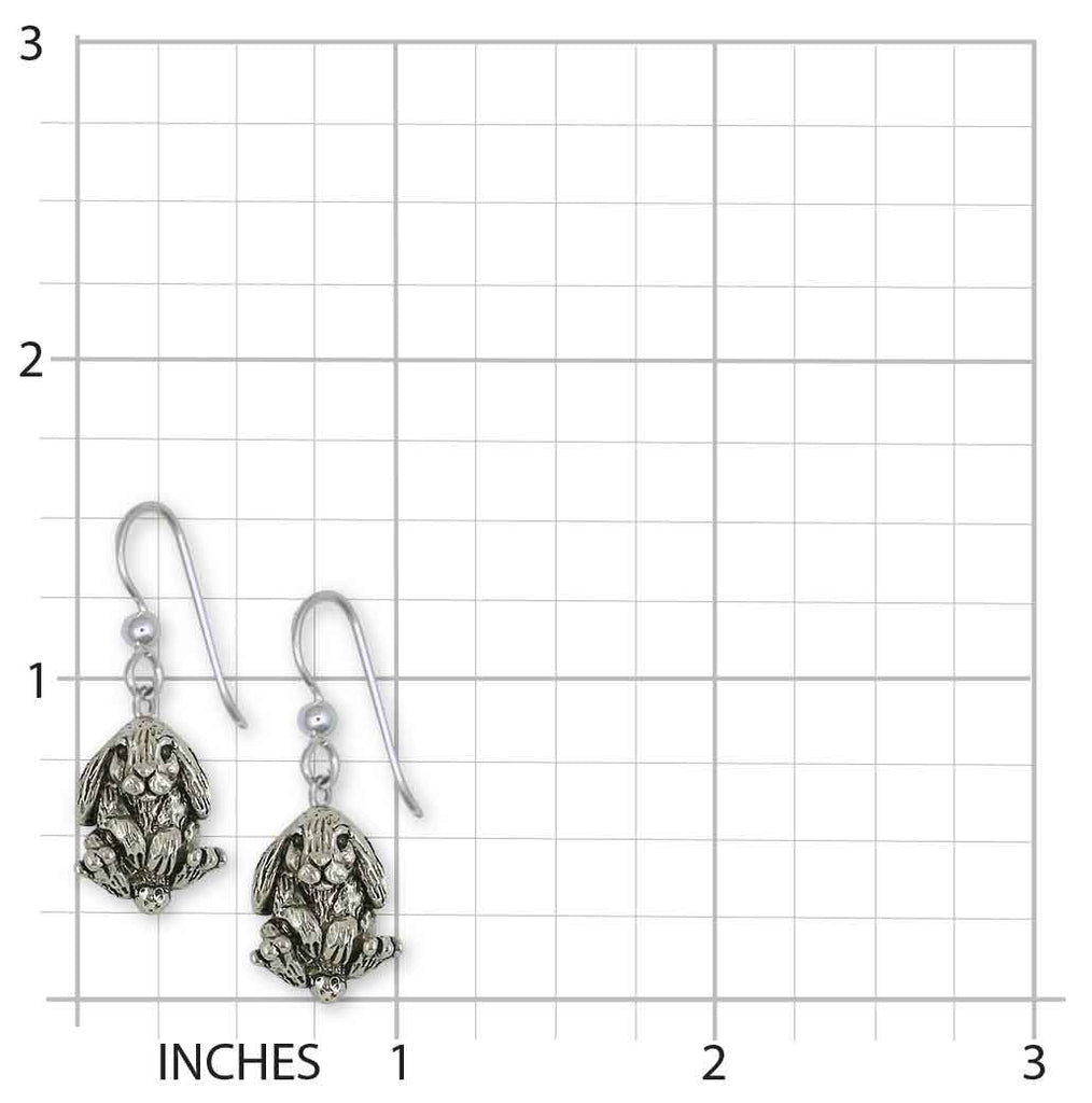 Rabbit Earrings Sterling Silver Handmade Bunny Rabbit Jewelry  RA20-E