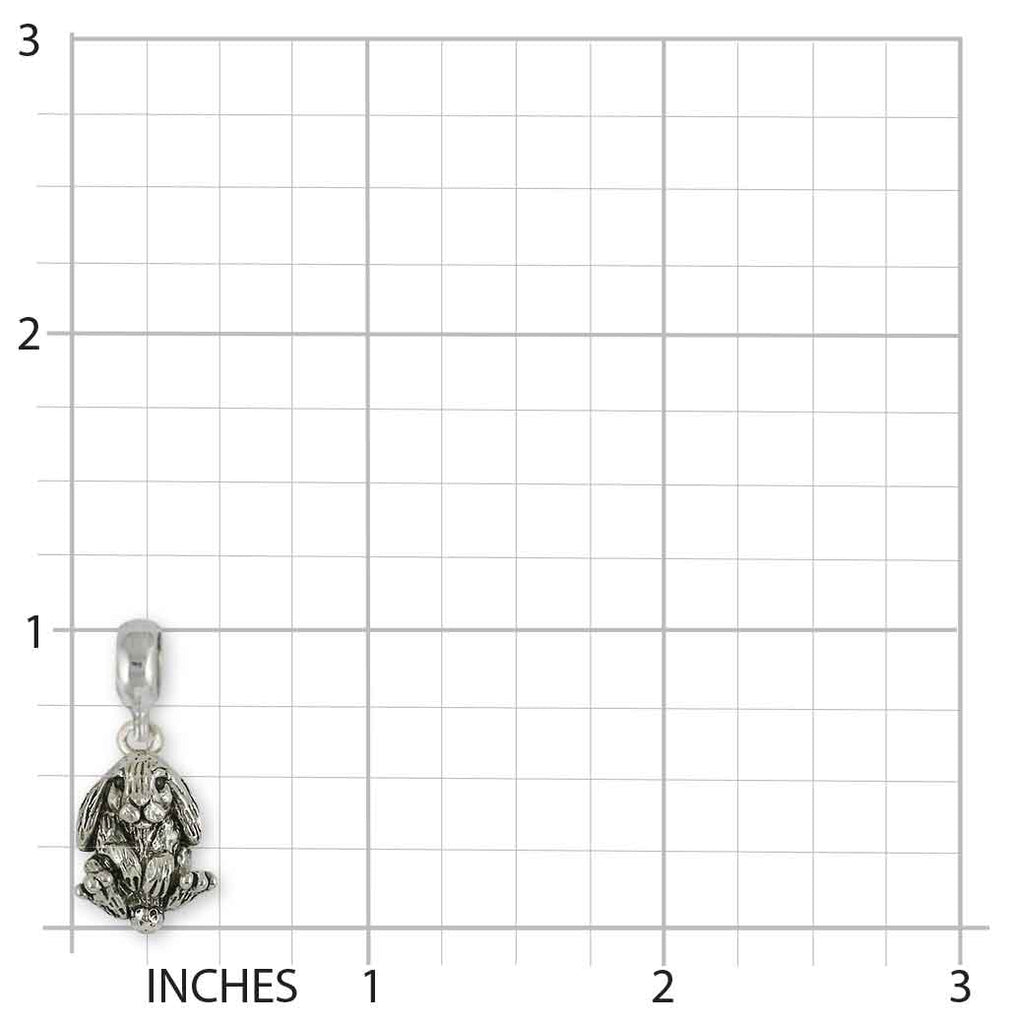 Rabbit Pandora Charm Slide Sterling Silver Handmade Bunny Rabbit Jewelry This Charm Will Fit A Pandora® Slide Bracelet RA20-PNS
