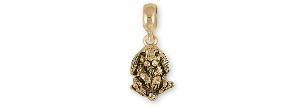 Rabbit Pandora Charms Rabbit Pandora Charm Slide 14k Yellow Gold Bunny Rabbit Jewelry Rabbit Pandora jewelry