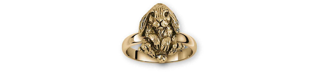 Rabbit Charms Rabbit Ring 14k Yellow Gold Bunny Rabbit Jewelry Rabbit jewelry