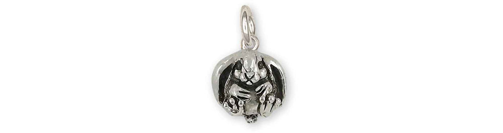 Rabbit Charms Rabbit Charm Sterling Silver Bunny Rabbit Jewelry Rabbit jewelry