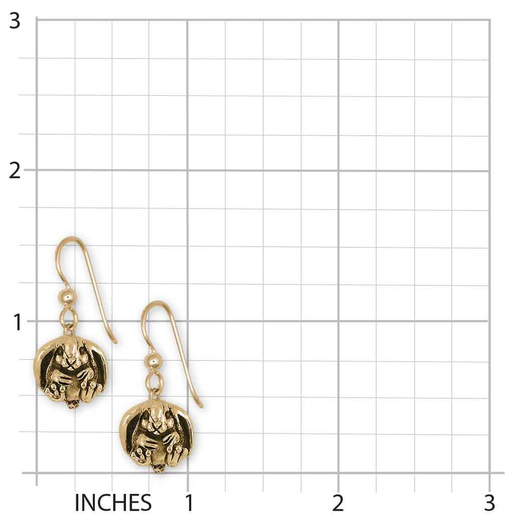 Rabbit Earrings 14k Gold Vermeil Handmade Bunny Rabbit Jewelry  RA21-EVM