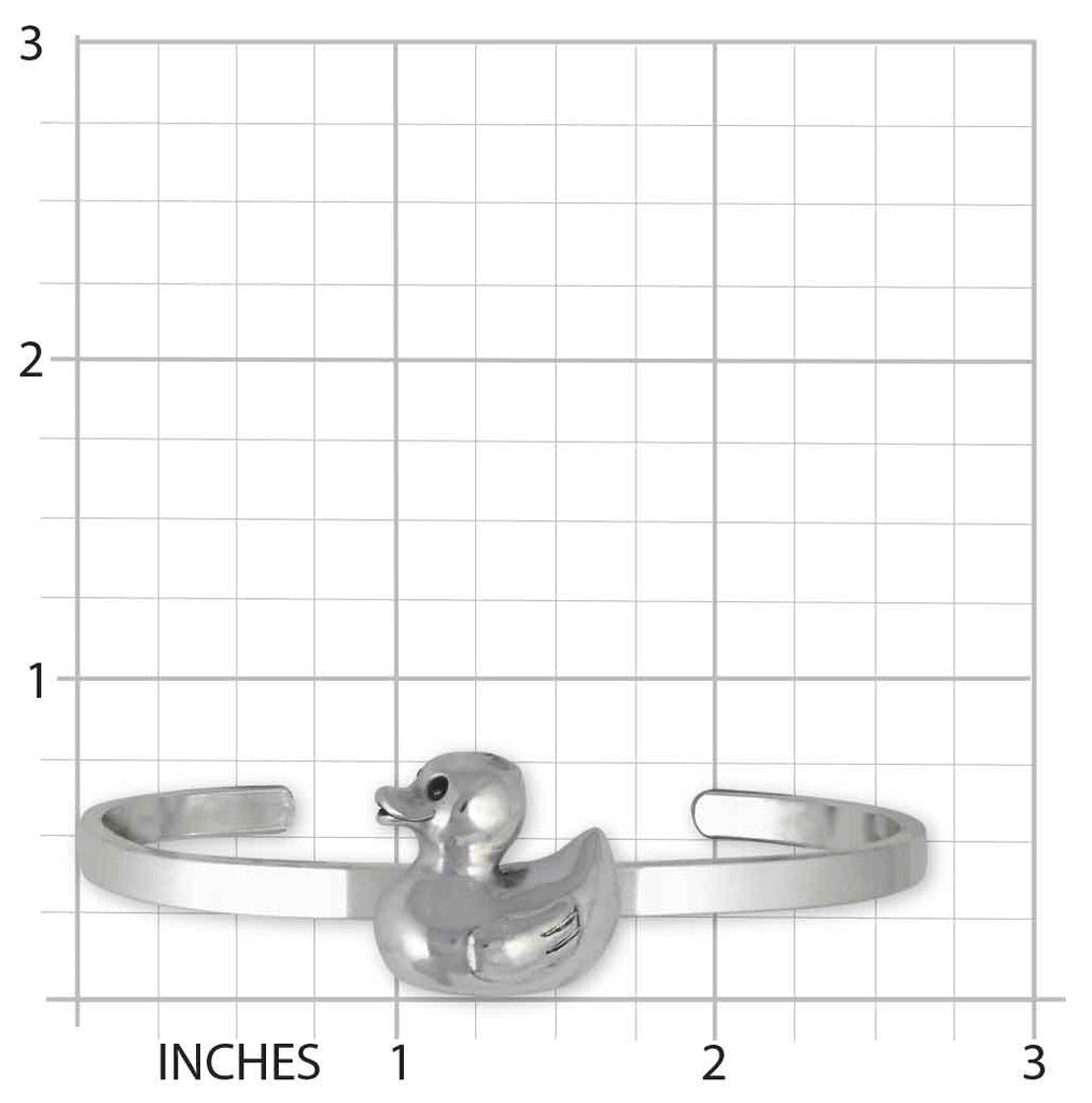 Rubber Ducky Bracelet Sterling Silver Handmade Rubber Ducky Jewelry  RD1-CB