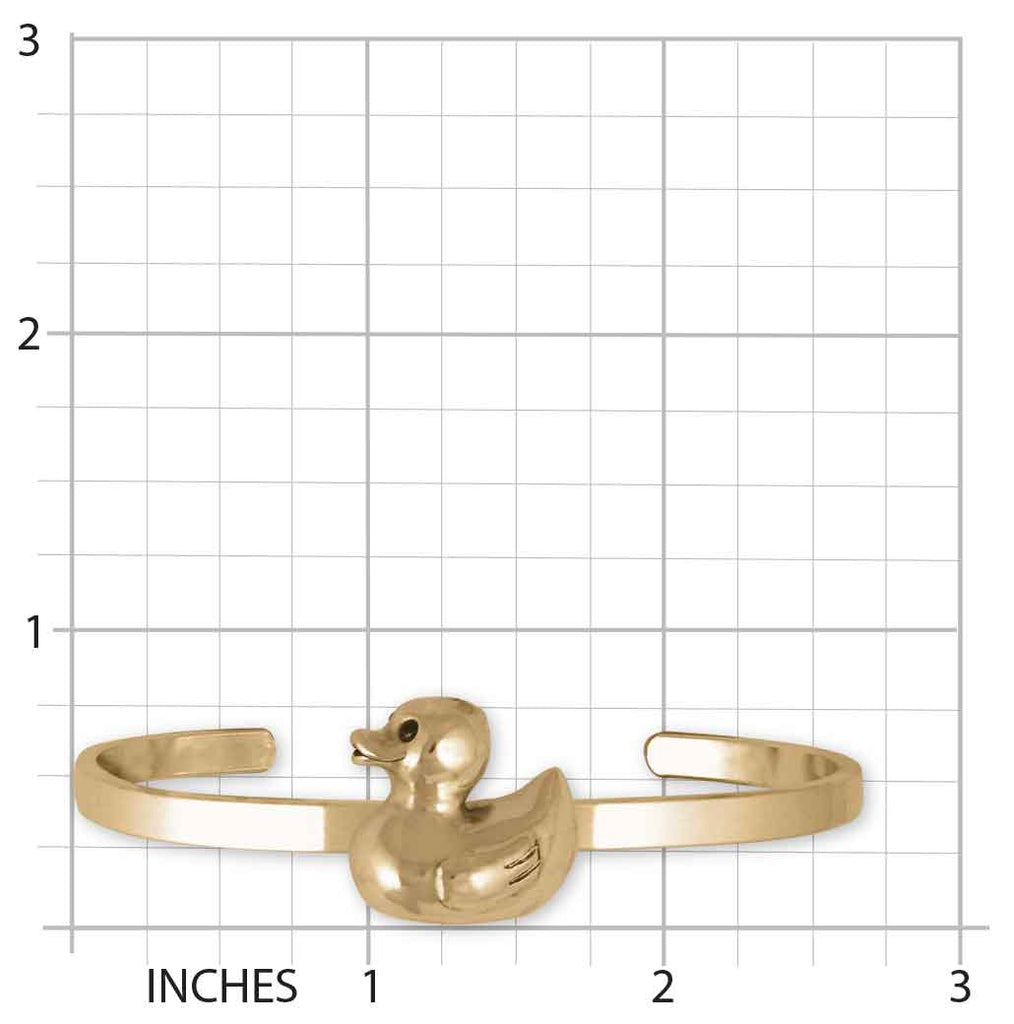 Rubber Ducky Bracelet 14k Gold Vermeil Handmade Rubber Ducky Jewelry  RD1-CBVM