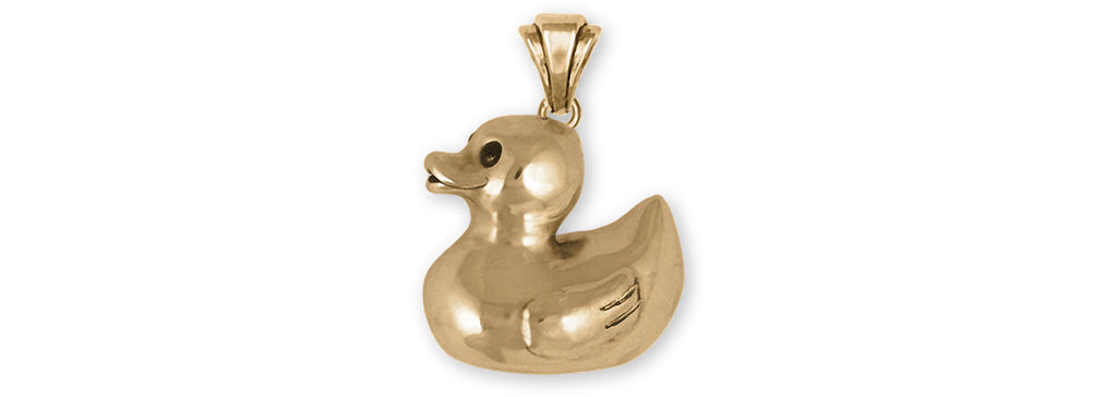 Rubber Ducky Charms Rubber Ducky Pendant 14k Yellow Gold Rubber Ducky Jewelry Rubber Ducky jewelry
