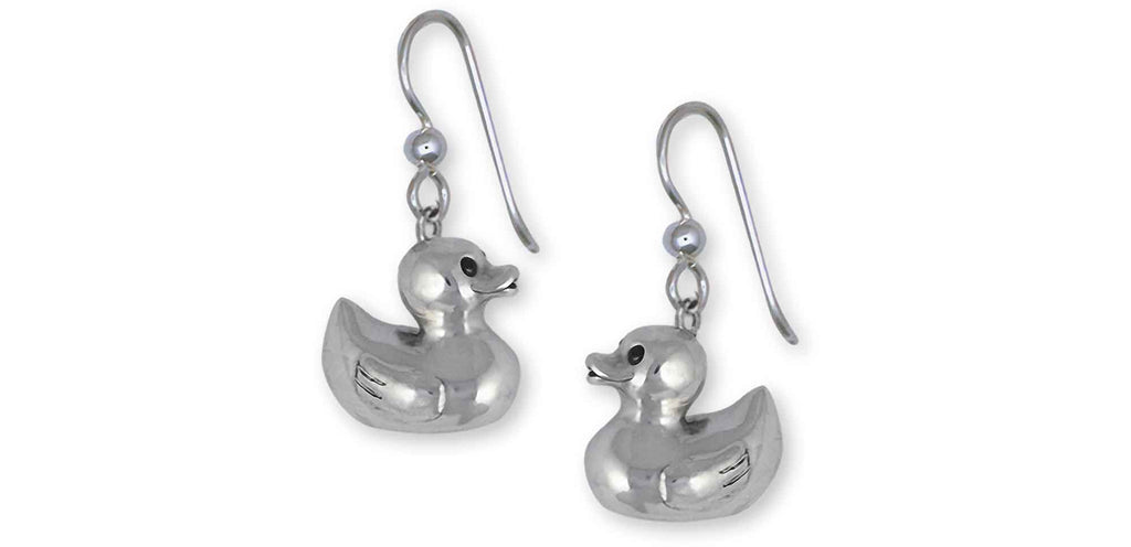 Rubber Ducky Charms Rubber Ducky Earrings Sterling Silver Rubber Ducky Jewelry Rubber Ducky jewelry
