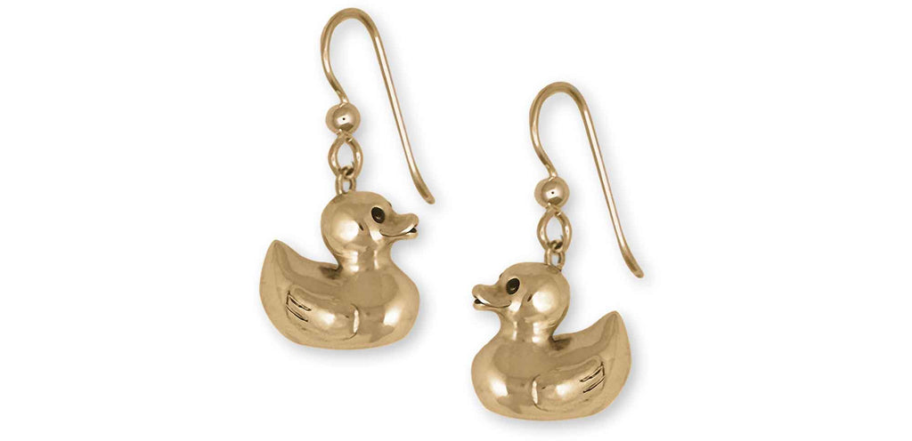 Rubber Ducky Charms Rubber Ducky Earrings 14k Gold Vermeil Rubber Ducky Jewelry Rubber Ducky jewelry
